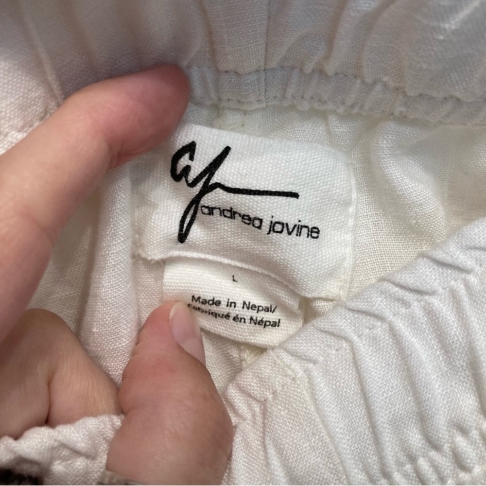 andrea jovine White Linen Pants - Picture 9 of 13
